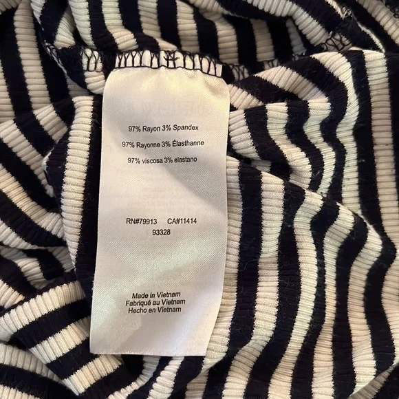 Motherhood Maternity Black and White Striped Dress Medium - Picture 7 of 8